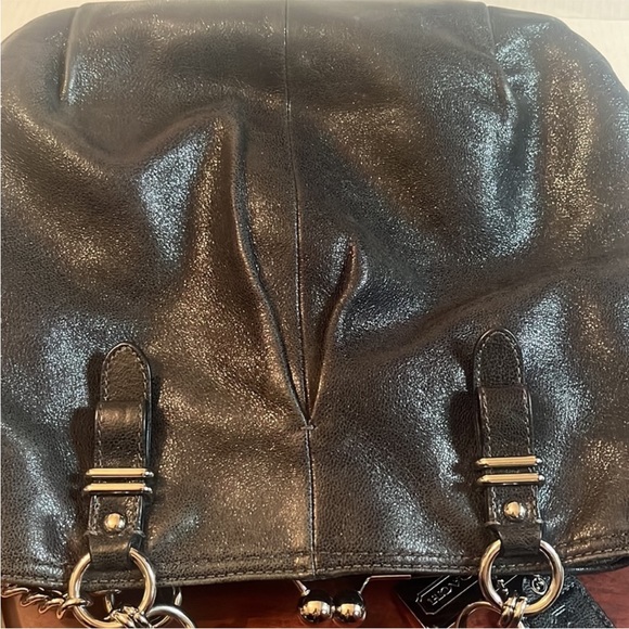 Coach Rare Limited Edition Madison Pleated Kisslock Shoulder Bag - Picture 10 of 12